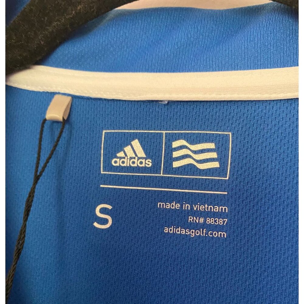 NWT Adidas Golf Women's 3-Stripes Shoulder Polo A235 -Bright Roy Size Small - Picture 4 of 6